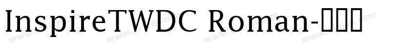 InspireTWDC Roman字体转换